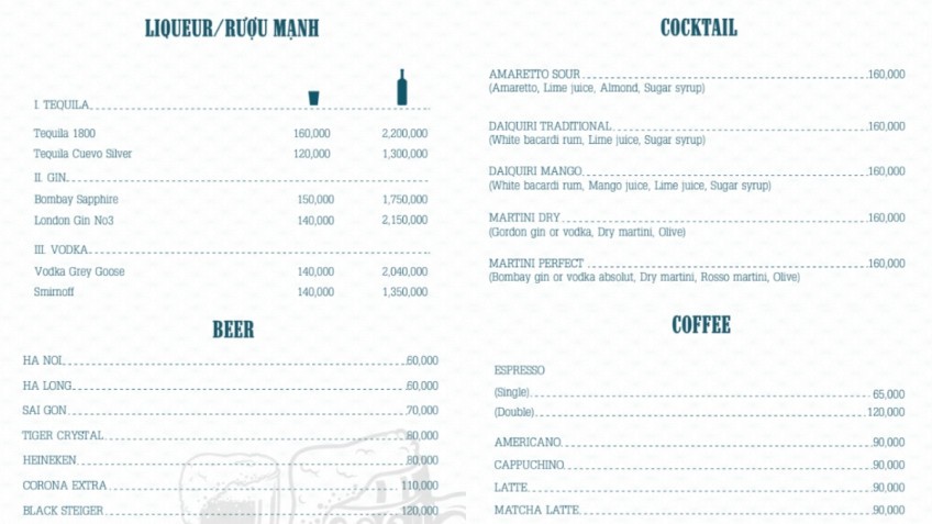 Drink Menu