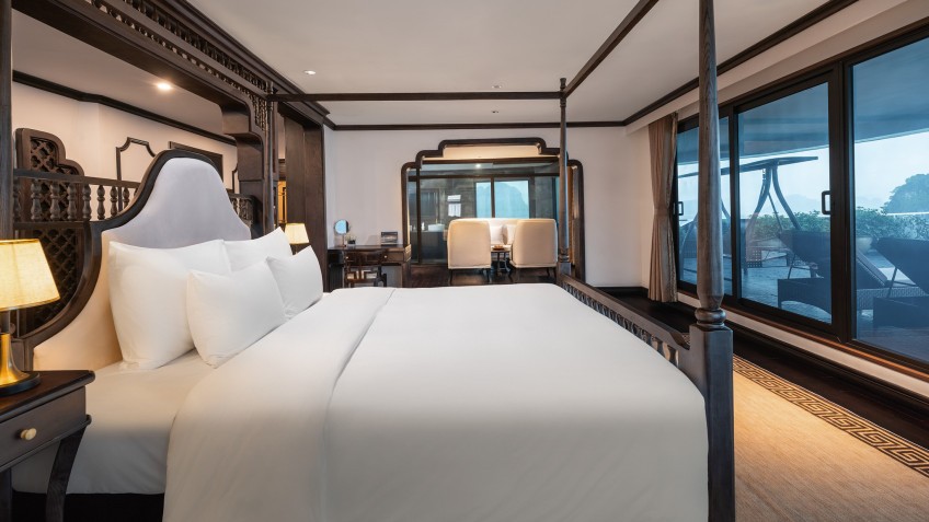 The gorgeous views with terrace outside