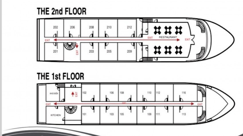Deck Plan 1 & 2