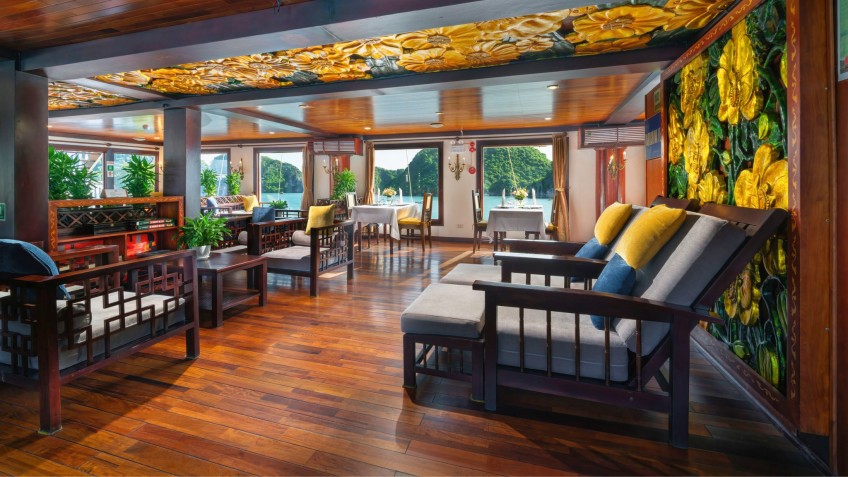 Indochina Sails: Gorgeous Wall Art in the Lounge