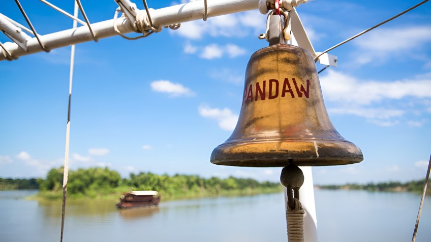 Pandaw Mekong on backwater