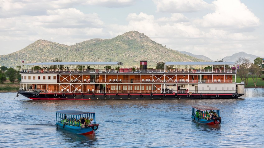 Scenic Mekong riverscape