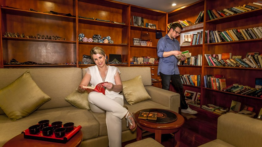 Library with a wide range of books