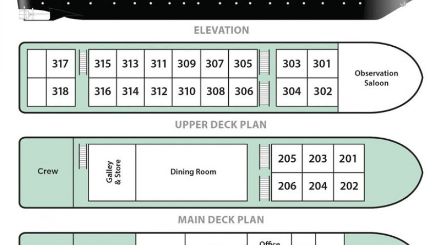 RV Mekong Pandaw Deck Plan