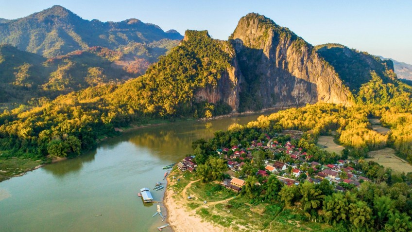 Secluded Part In Mighty Mekong