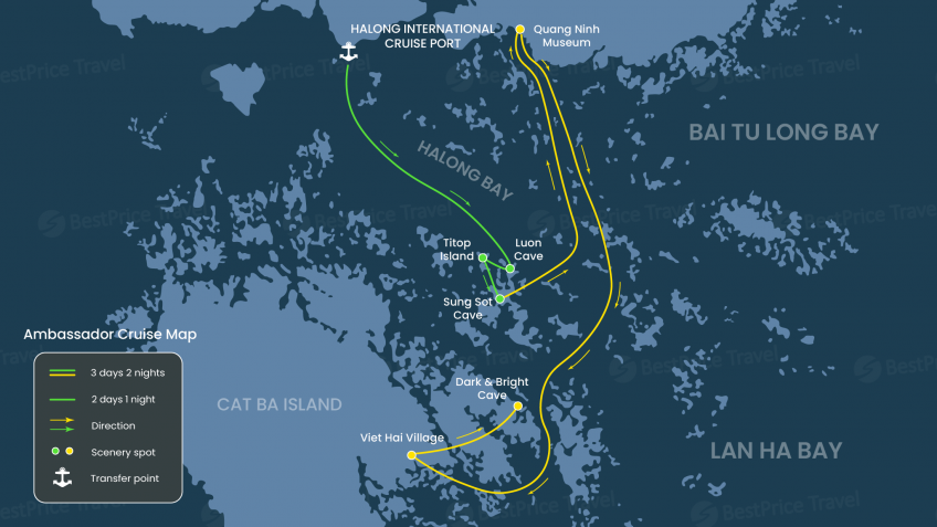 Ambassador Cruise Map