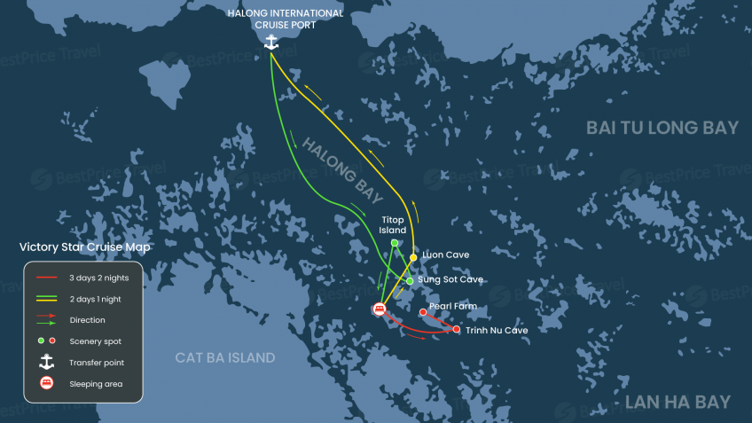 Victory Star Cruise Map