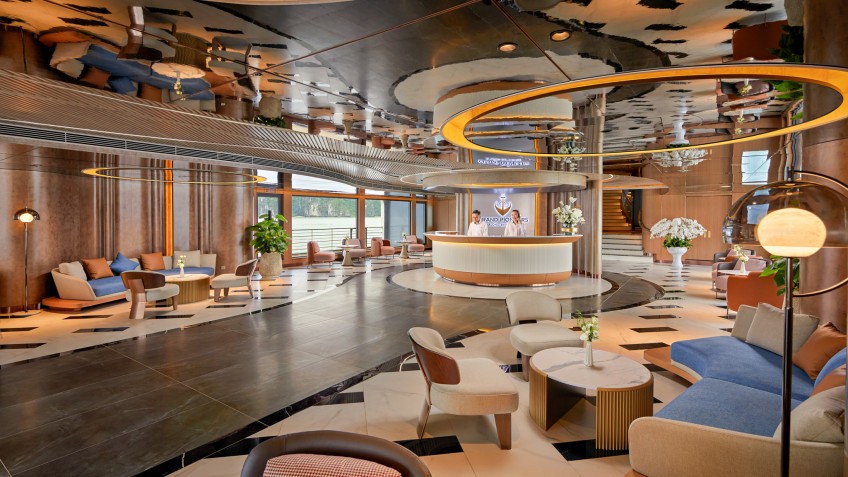 Grand Pioneers Cruise: Luxury Ambiance At Lobby