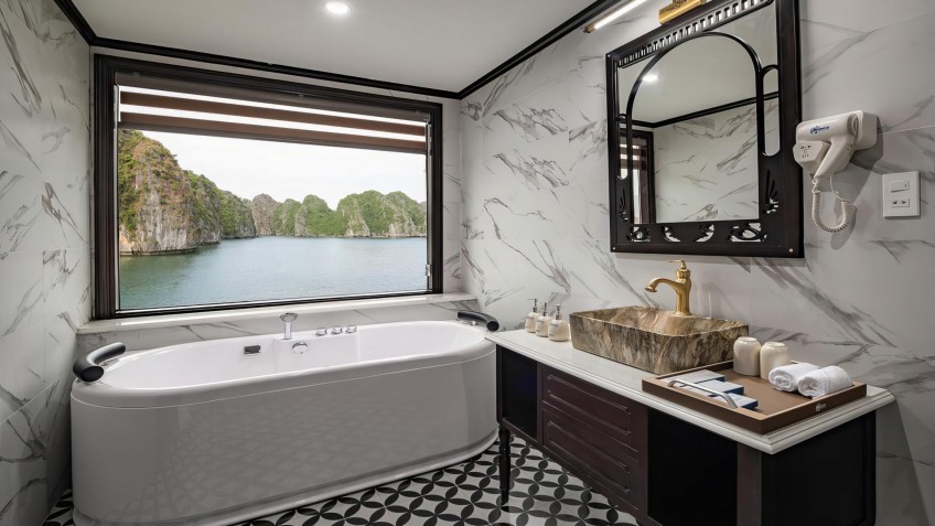 Aspira Cruises: Clean Marble Bathroom