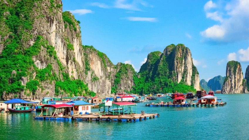 Tranquil Floating Village