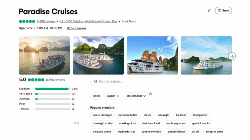 Paradise Peak Cruise: Paradise Cruise Halong Bay Tripadvisor
