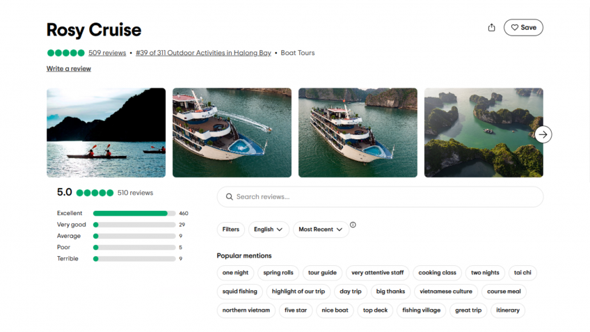 Rosy Cruise Halong Bay On TripAdvisor