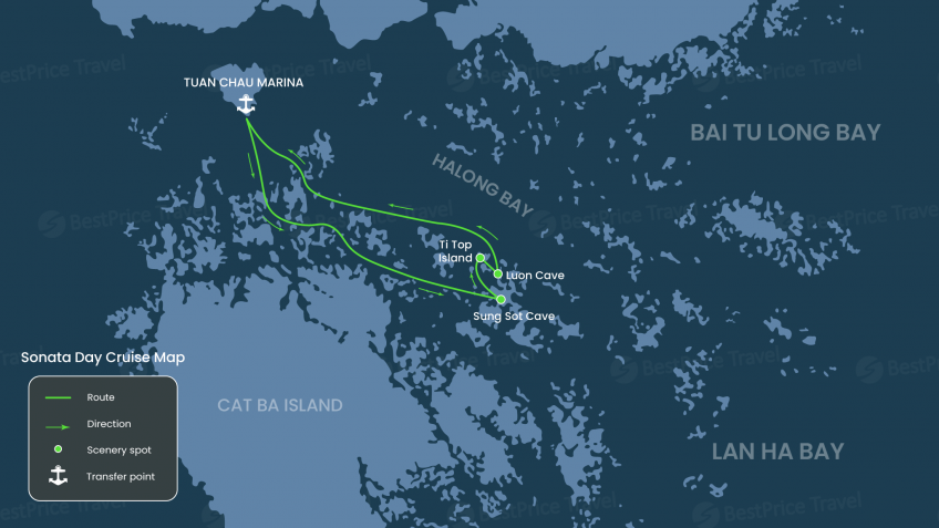 Sonata Day Cruise Map