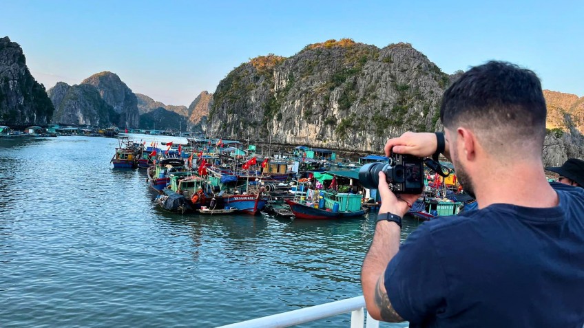 Admire Floating Village From Afar