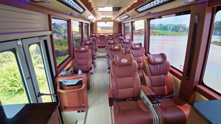 Cat Ba Express Shuttle Bus Interiors