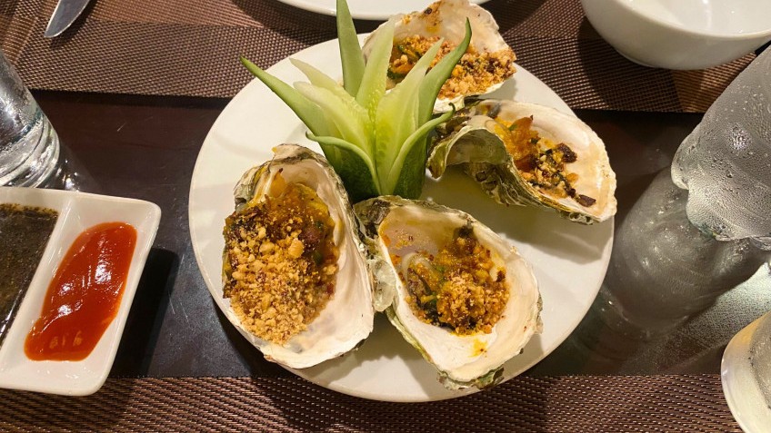 Tasty oyster dish