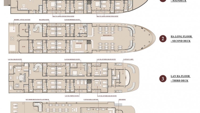 La Regina Grand Deck Plan