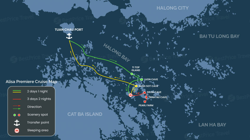 Alisa Premier Cruise Map
