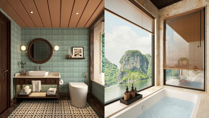 Lyra Grandeur Cruise: Scenic View from Bathroom