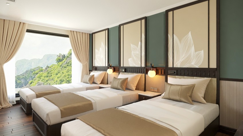 Lyra Grandeur Cruise: Triple Beds in Intimate Space