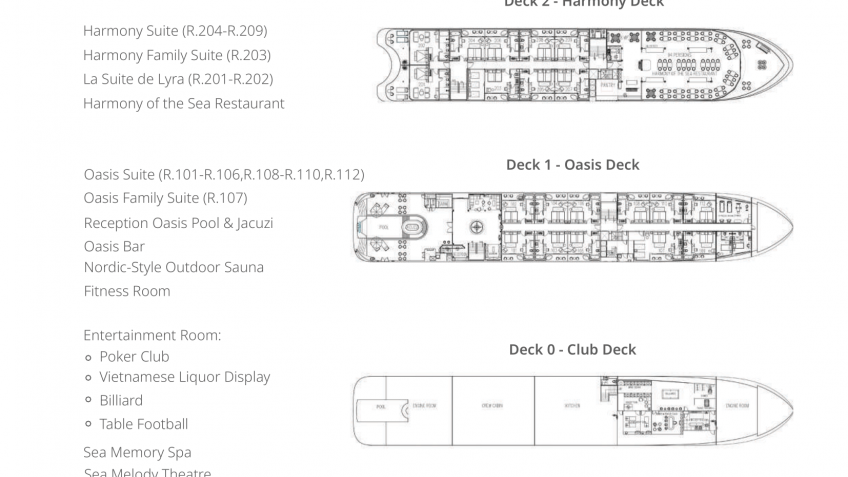 Lyra Grandeur Cruise: Lyra Grandeur Deck Plan 1