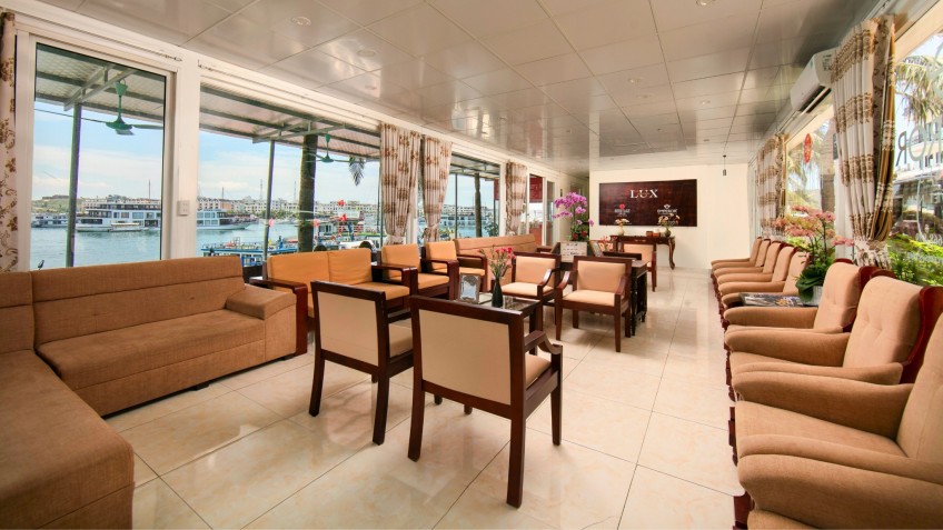 Emperor Cruises: Waiting Lounge at Lot 28 Tuan Chau Marina