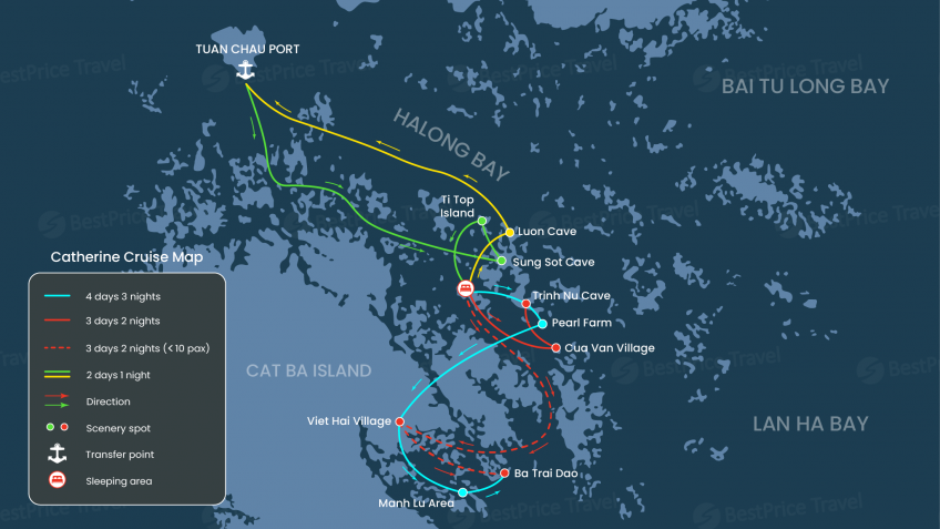 Catherine Cruise Map