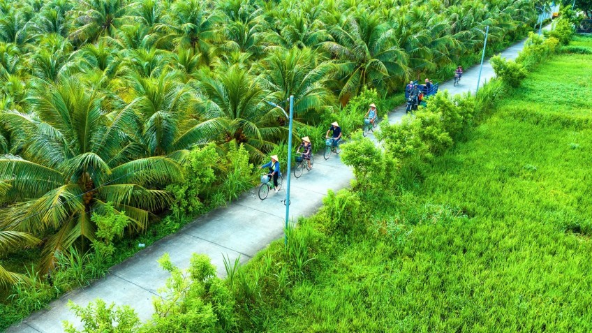 The greenery in Ben Tre
