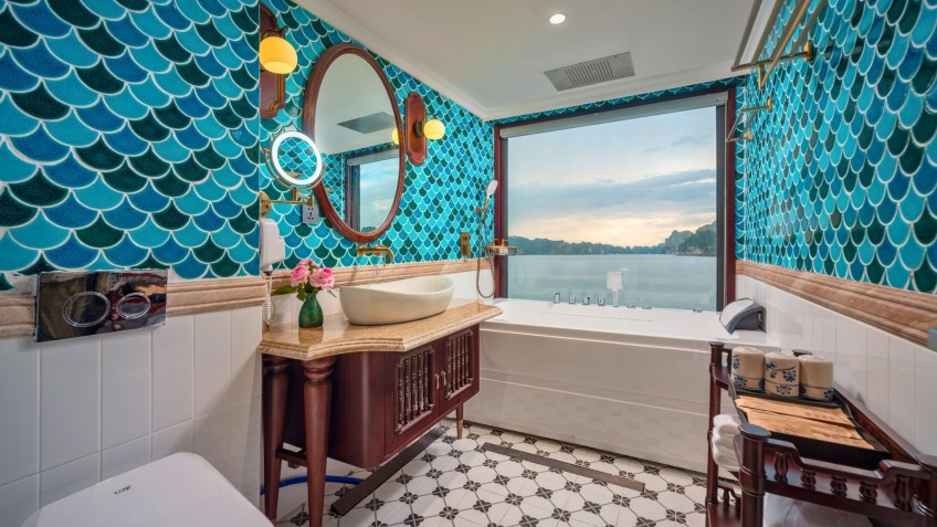 Intricate Bathroom Amenities