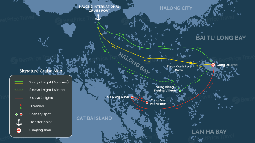 Signature Royal Cruise Map