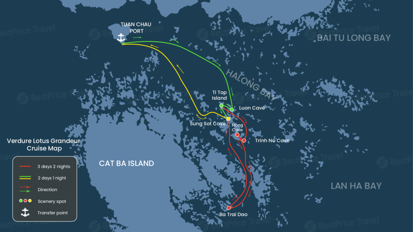 Verdure Lotus Grandeur Cruise Map