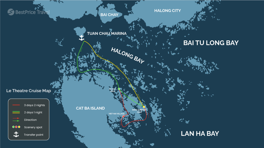 Le Theatre Cruise Map