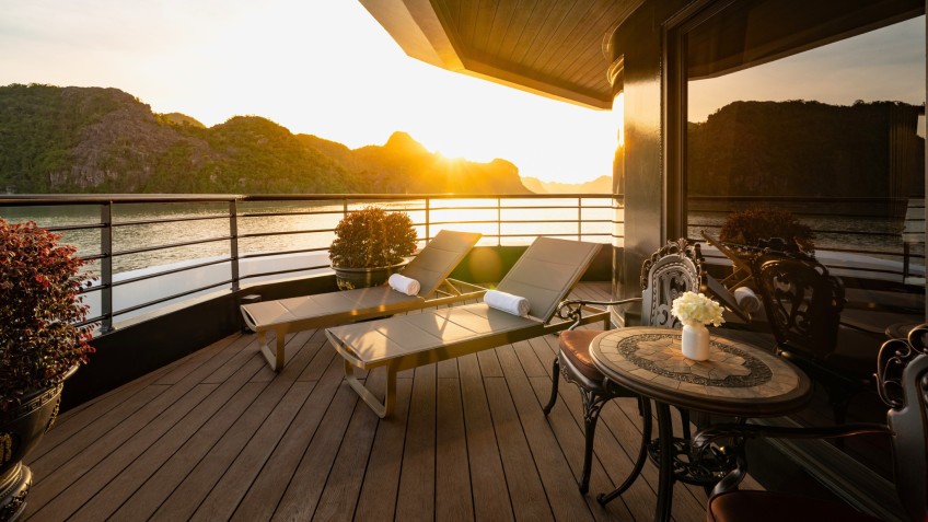 Private Terrace with Loungers