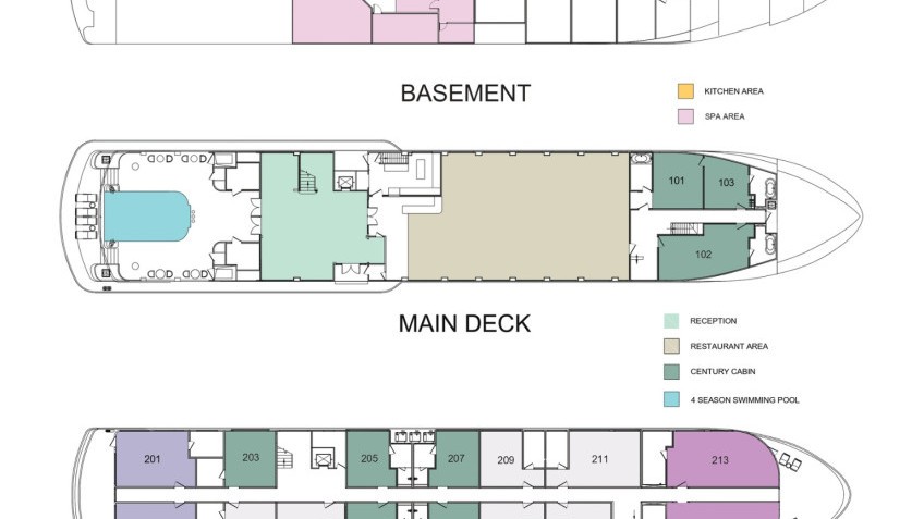 Lamour Cruise Deck Plan 1