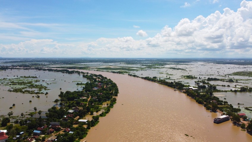Vast Majestic View of the Mekong River