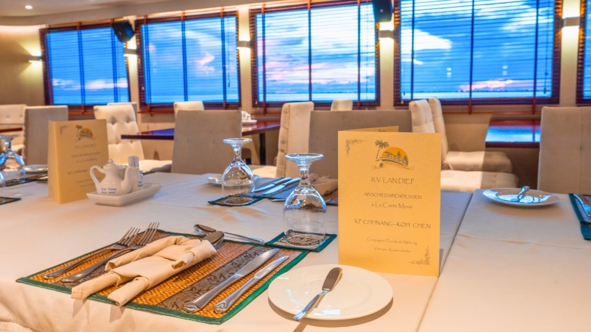 Handcrafted Menu On Each Cruise Route