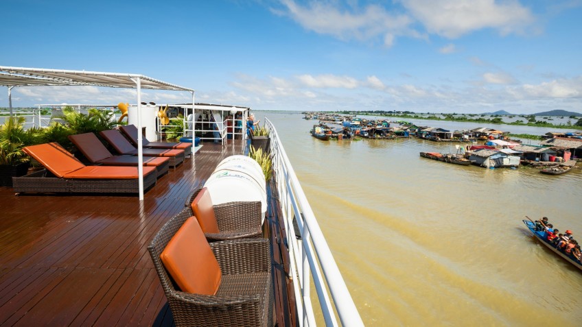 Mekong Waterways View From Sundeck