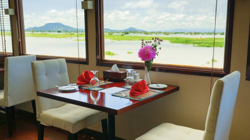 Peaceful Canal Views From Table