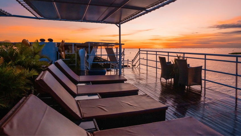 Cinematic Sunset Across The Mekong