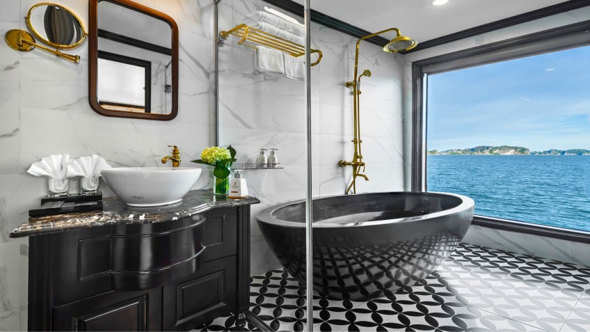 Athena Royal Cruise: Modern Marble Bathroom