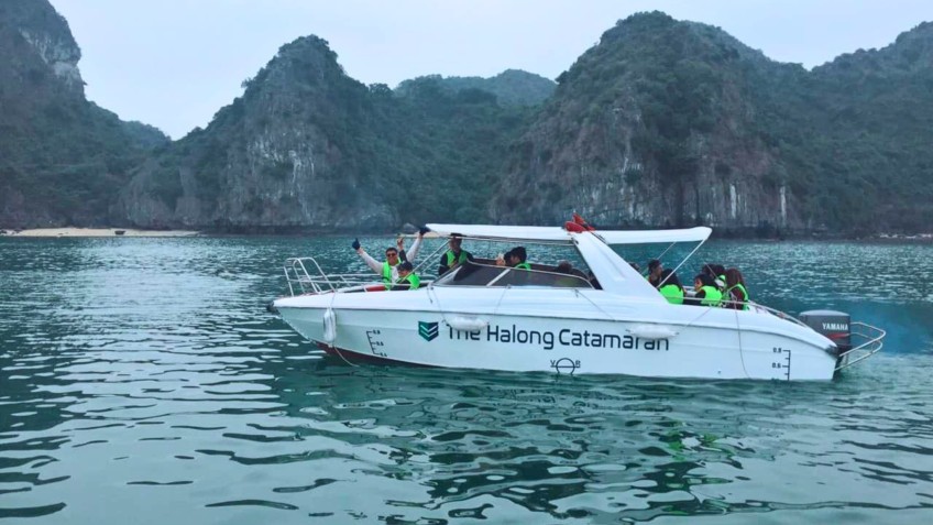The Halong Catamaran: Modern transfer boat