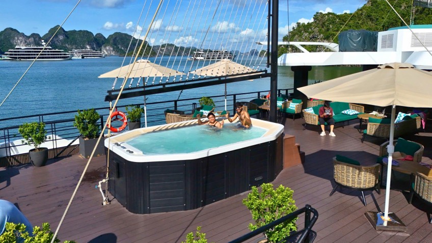 The Halong Catamaran: Relaxing And Sunbathing On The Sundeck