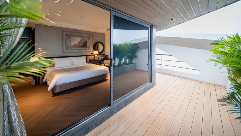 Large Private Balcony