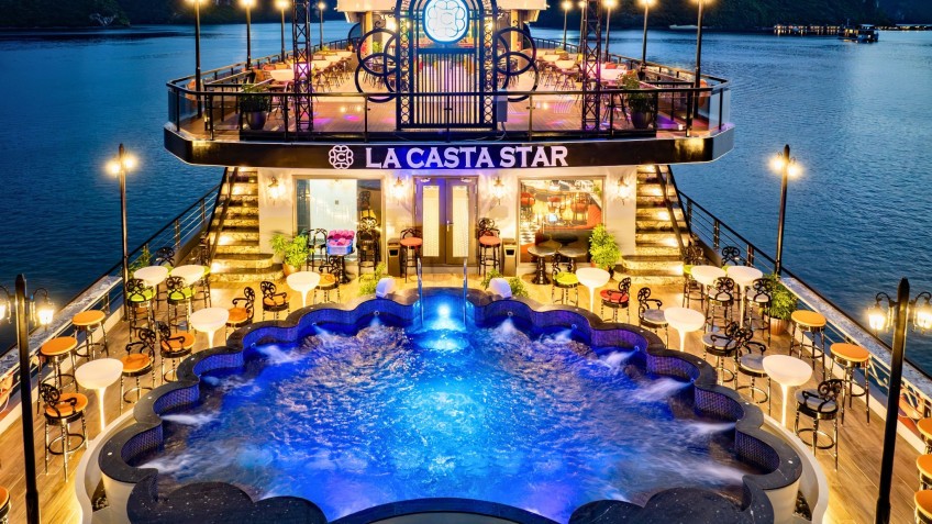 A Vibrant Poolside Atmosphere