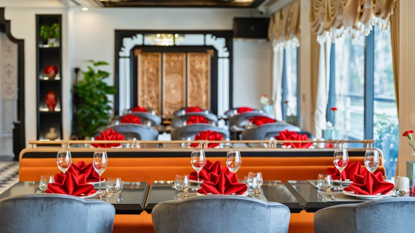 Elegantly Set Dining Table