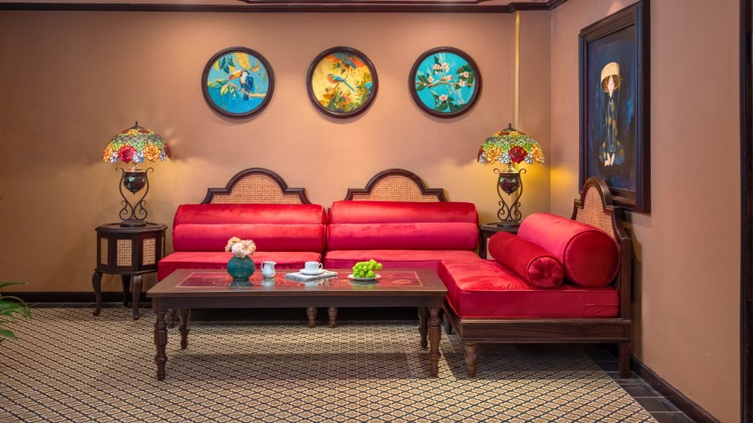 A charming corner in the Reception lounge