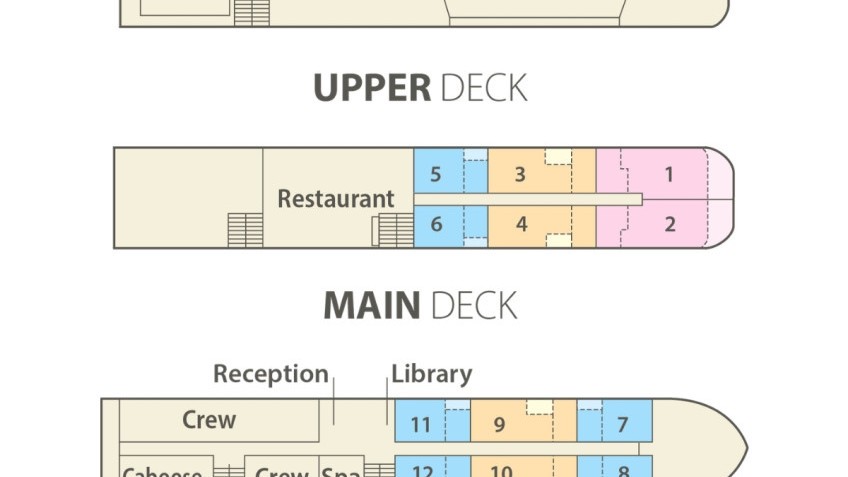 Mekong Star Cruise Deck Plan