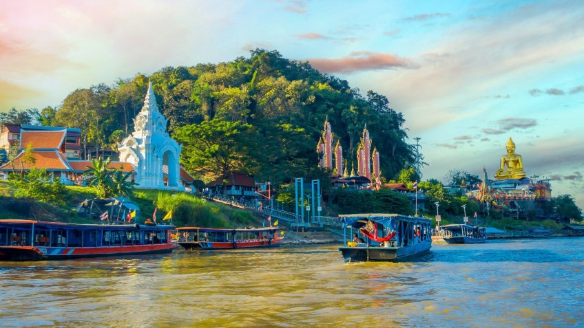 Golden Buddha At The Golden Triangle