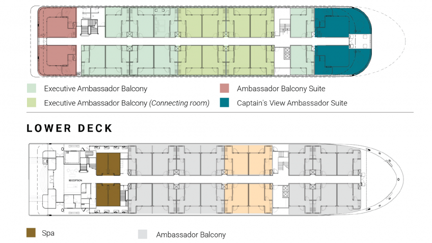 Ambassador Signature Cruise: Ambassador Signature Deck Plan