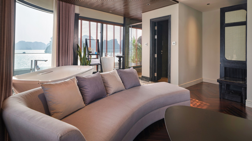 Elite of the Seas Cruise: Comfortable Sofa Seating Area